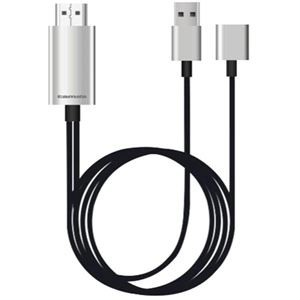 多摩電子工業 iPhone用HDMIケーブル 2.0m ブラック TSK72H20K 1本