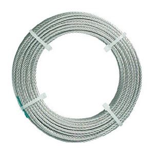 TRUSCO ステンレスワイヤロープ ナイロン被覆 Φ1.5(2.0)mm×20 CWC-15S200 1本