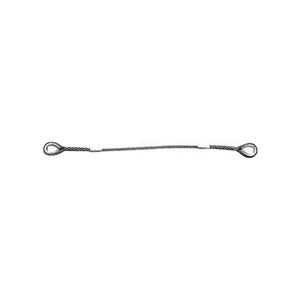 TRUSCO Wスリング Eタイプ 両端シンブル入 6mm×1m GRE-6S1 1本