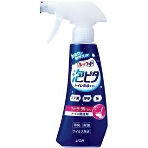 (まとめ) ライオン ルックプラス 泡ピタ トイレ洗浄スプレー ウォーターリリーの香り 本体 300ml 1本 【×5セット】