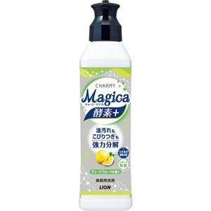 (まとめ) ライオン CHARMY Magica酵素プラス グレープフルーツの香り 本体 220ml 1本 【×10セット】