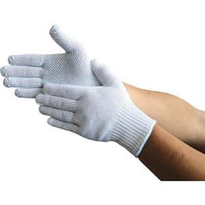 (まとめ) ユニワールド WORKS HOMME ビニダズントプラス 白 M 2201-M 1パック(5双) 【×3セット】