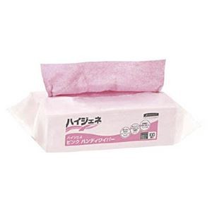 日本製紙クレシア ハイジェネ ピンク ハンディワイパー 62101 1ケース(1600枚：100枚×16パック)