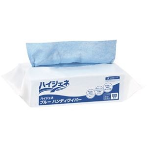 日本製紙クレシア ハイジェネ ブルー ハンディワイパー 62102 1ケース(1600枚：100枚×16パック)