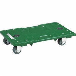 TRUSCO マルチキャリー 連結くんミニ 435×282mm グリーン エラストマー車輪 MP-4328EL-50 1台 完成品