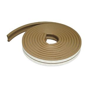 (まとめ) 3M 室内ドア用 戸あたりP型テープ 茶 6mm×9mm×5m EN-51BR 1巻 【×5セット】