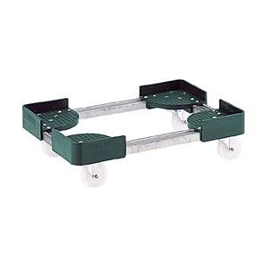 TRUSCO 伸縮式コンテナ台車 内寸300-400×300-400mm スチール製 FCD-3030 1台 組立品