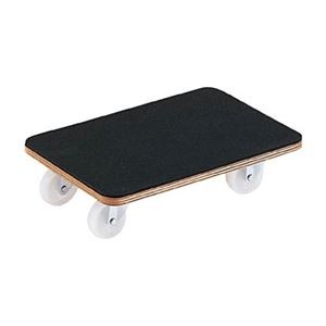 TRUSCO 合板平台車 プティカルゴ 450×300mm ゴム張り ナイロン車 PCG-3045 1台 組立品