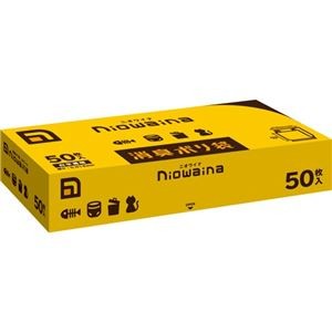 (まとめ) 日本サニパック ニオワイナ消臭袋 白半透明 310×350mm SS01 1箱(50枚) 【×10セット】