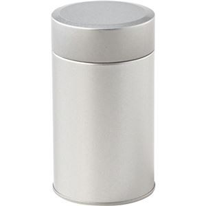 (まとめ) イシダ 茶筒 シルバー 1個 【×5セット】