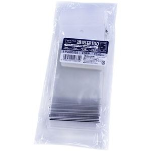 ショーエイコーポレーション ヘッダー付きOPP袋 85×(30+135)+30mm 0.03mm厚 P3085135 1セット(2000枚：100枚×20パック)