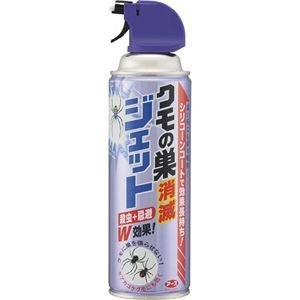 (まとめ) アース製薬 クモの巣消滅ジェット450ml 1本 【×3セット】