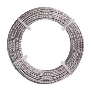 (まとめ) TRUSCO ナイロン被覆ステンレスワイヤロープ 1mm×5m CWC-1S5 1巻 【×3セット】