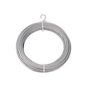(まとめ) TRUSCO メッキ付ワイヤロープ Φ3mm×10m CWM-3S10 1本 【×3セット】