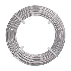 (まとめ) TRUSCO ステンレスワイヤーロープ Φ1mm×10m CWS-1S10 1巻 【×3セット】