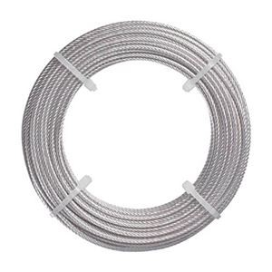 (まとめ) TRUSCO ステンレスワイヤーロープ Φ1mm×5m CWS-1S5 1巻 【×5セット】