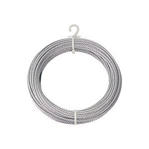 (まとめ) TRUSCO メッキ付ワイヤロープ Φ3mm×20m CWM-3S20 1本 【×3セット】