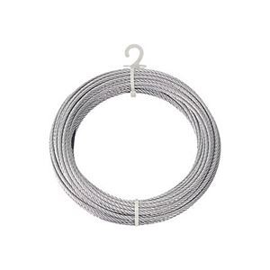 (まとめ) TRUSCO メッキ付ワイヤロープ Φ4mm×20m CWM-4S20 1本 【×3セット】