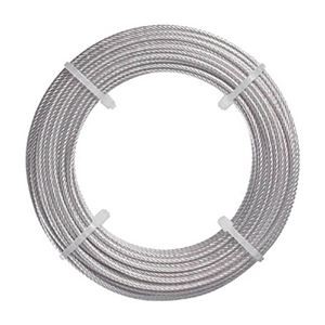 (まとめ) TRUSCO ステンレスワイヤーロープ Φ1.5mm×5m CWS-15S5 1巻 【×5セット】