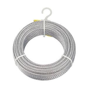 TRUSCO メッキ付ワイヤロープ Φ6mm×30m CWM-6S30 1本