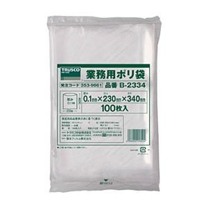 TRUSCO 小型ポリ袋 0.10×230×340mm B-2334 1袋(100枚)