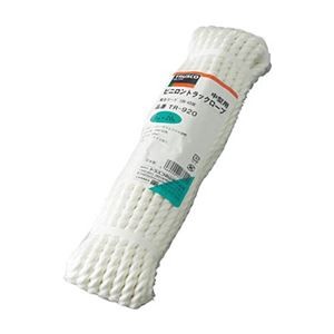 TRUSCO ビニロントラックロープ 3つ打 線径9mm×長さ30m 両端加工 TR-930 1巻