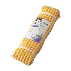 TRUSCO PVトラックロープ 12mm×30m 両端加工 TR-1230PV 1巻