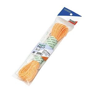 (まとめ) TRUSCO PVロープ 3mm×10m 袋入 黄 R-310PV 1巻 【×5セット】