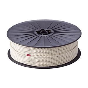 TRUSCO 綿ロープ 3つ打 線径9mm×長さ150m ボビン巻 R-9150M 1巻