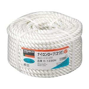 TRUSCO ナイロンロープ 12mm×30m コイル巻 R-1230N 1巻
