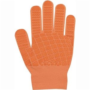(まとめ) 福徳産業 CuCuRa(キュキュラ) すべり止め付軍手 オレンジ 1双 【×10セット】
