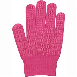 (まとめ) 福徳産業 CuCuRa(キュキュラ) すべり止め付軍手 ピンク 1双 【×10セット】