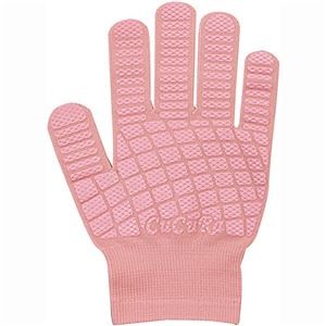 (まとめ) 福徳産業 CuCuRa(キュキュラ) すべり止め付軍手 ライトピンク 1双 【×10セット】