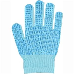 (まとめ) 福徳産業 CuCuRa(キュキュラ) すべり止め付軍手 ライトブルー 1双 【×10セット】