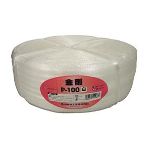 (まとめ) 司化成工業 ツカサ 手結束用PP縄(ツカサテープ) 白 P-100W 1巻 【×3セット】