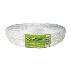 (まとめ) 司化成工業 ツカサ PP融着三本撚ロープ(ツカサロープ) Y-5 1巻 【×3セット】