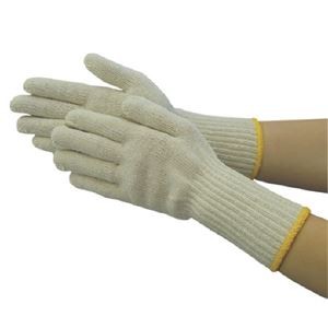 (まとめ) 丸和ケミカル 日本一ロング軍手124-10CM 1パック(12双) 【×3セット】