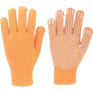 (まとめ) TRUSCO カラーナイロンすべり止め付軍手 黄 TCNSG-Y 1双 【×10セット】