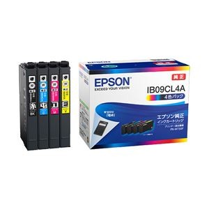 【純正品】 EPSON(エプソン) IB09CL4A インクパック 4色(ブラック・シアン・マゼンタ・イエロー)