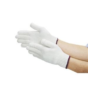 (まとめ) 丸和ケミカル 純綿軍手 1ダース入 160 1パック(12双) 【×5セット】