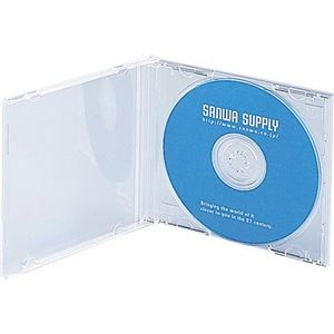 (まとめ) サンワサプライ Blu-ray・DVD・CDケース クリア FCD-PN10CLN 1パック(10枚) 【×10セット】