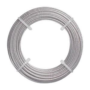 (まとめ) TRUSCO ステンレスワイヤーロープ Φ2mm×5m CWS-2S5 1巻 【×5セット】