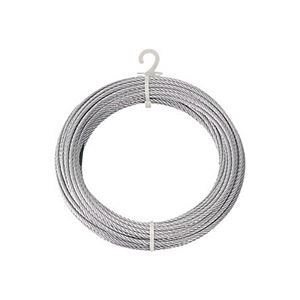 (まとめ) TRUSCO メッキ付ワイヤロープ 4mm×10m CWM-4S10 1巻 【×5セット】