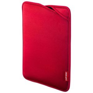 (まとめ) サンワサプライ PCプロテクトスーツ 11.6型ワイド対応 レッド IN-WETSL11R 1個 【×3セット】