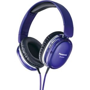 (まとめ) パナソニック 密閉型 ダイナミックステレオヘッドホン パープル RP-HX350-V 1個 【×3セット】