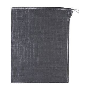 (まとめ) TRUSCO 強力カラー袋 ブラック 容量20L しぼりロープ付 TKB4862BLA 1セット(10枚) 【×5セット】