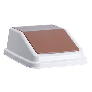 テラモト エコ分別トラッシュペール W40 フタ 茶 一般ゴミ （本体別売り）