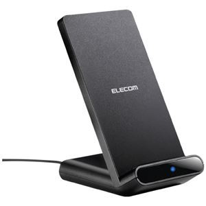 エレコム Qiワイヤレス充電器スタンド W-QS05BK ブラック