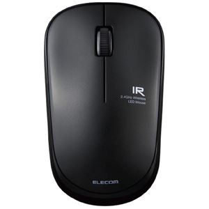エレコム 抗菌 ワイヤレスIRマウス ブラック M-IR07DRKBK
