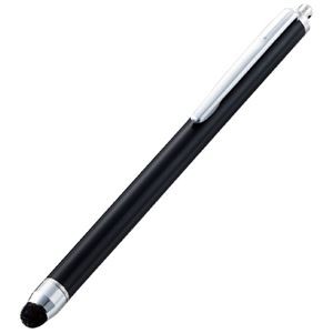 (まとめ) エレコム スタンダード超感度タッチペン ブラック P-TPC02BK 【×2セット】